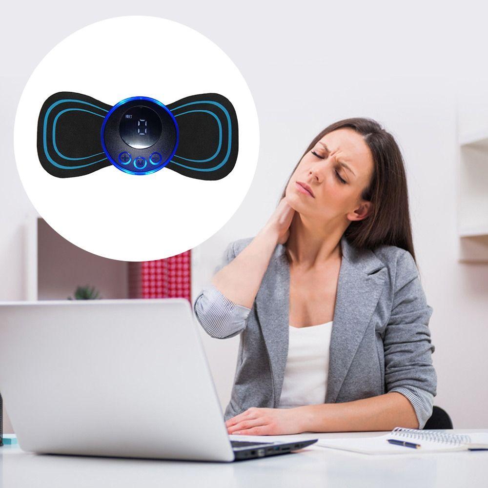 8 Modi Einstellbares Elektrisches EMS Nackenmassagegerät Mini Massageador Matte Lindert Druck