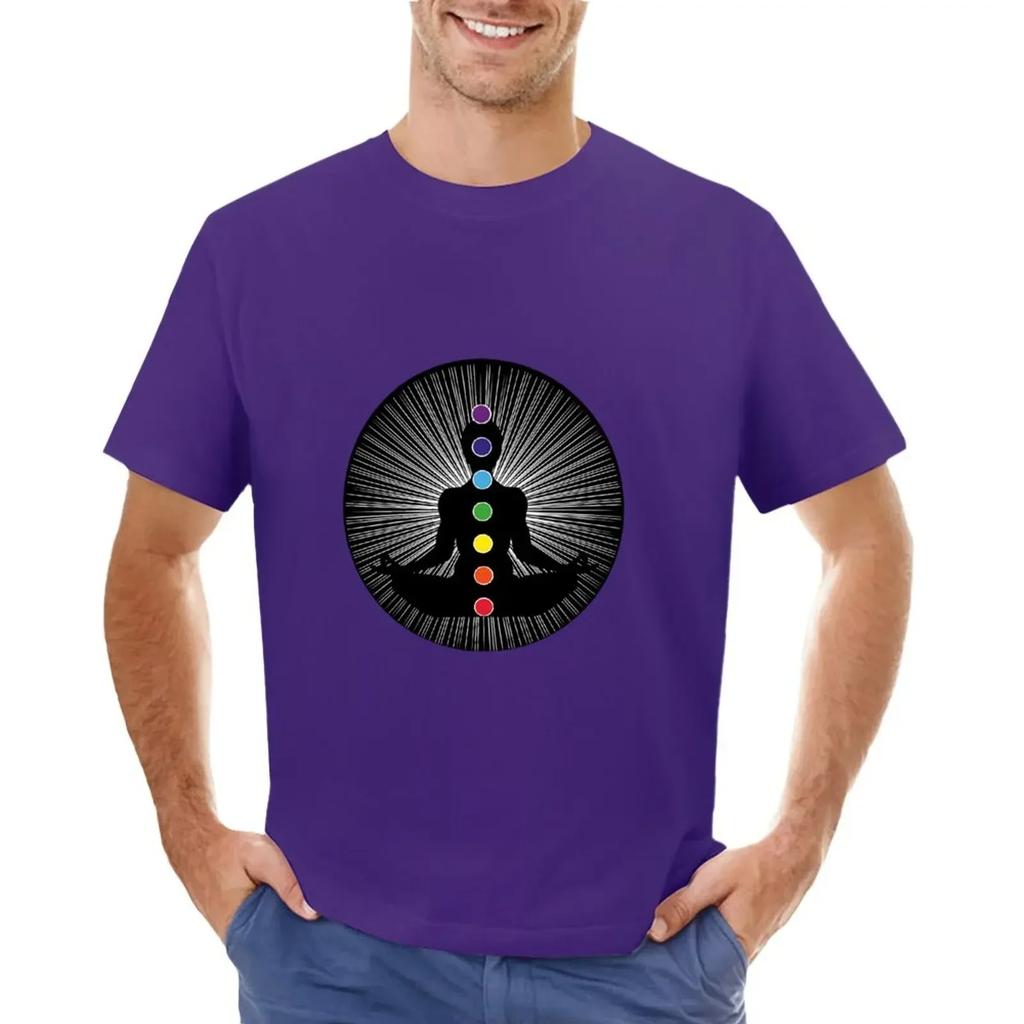 Chakras The Energy Channels Love Life T-shirt anime clothes for a boy big and tall t shirts for men
