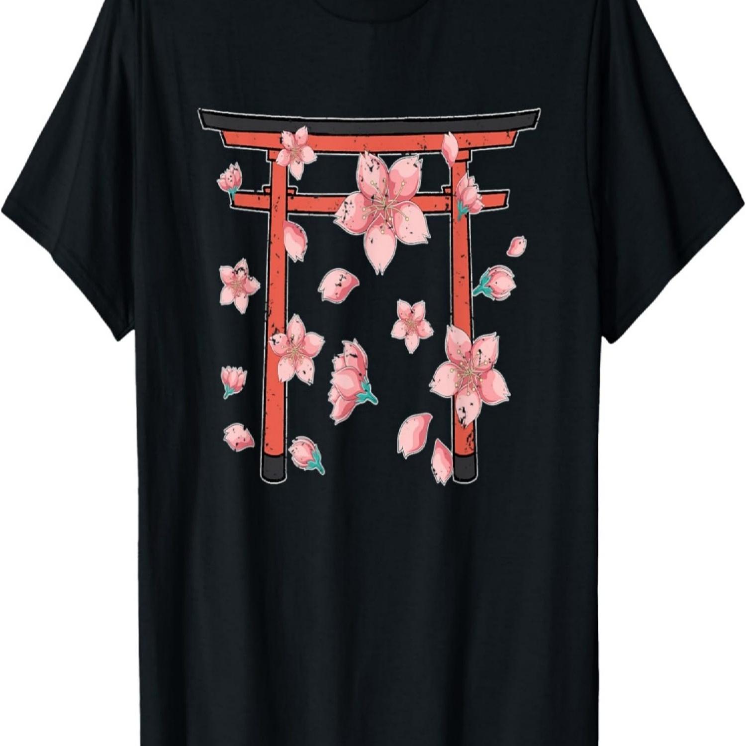 Pink Flower  Aesthetic Pink Sakura Cherry Blossom T-Shirt S