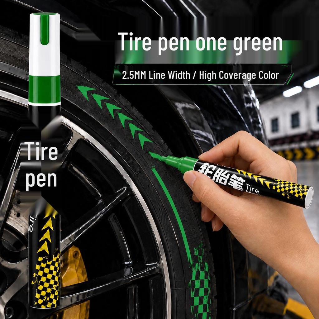 Large Capacity Waterproof Tire Graffiti Markers - Quick-Drying Oil-Based Color Pens
