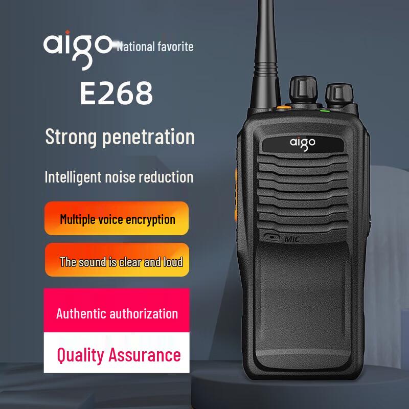 

Aigo E268 Professional Long-Range Walkie-Talkie (CN version)