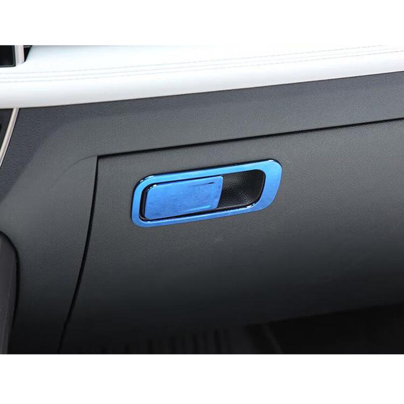 For Volkswagen VW Tiguan L   2024 Stainless Steel Co-Pilot Glove Box Handle Trim Covers Car Interior Accessories 2Pcs