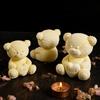 Plüschtexturform Herz Teddybär Kerzenform Bärenkerzenform Flexibel Für DIY-Bastelarbeiten Kerzenherstellung Gipsbasteln