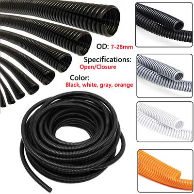 3 Meter 7 mm - 28 mm PP/PE-isoliertes Wellrohr, Leitungsschlauch, Gewindeschlauch, Kunststoffbalg, Schutzhülle