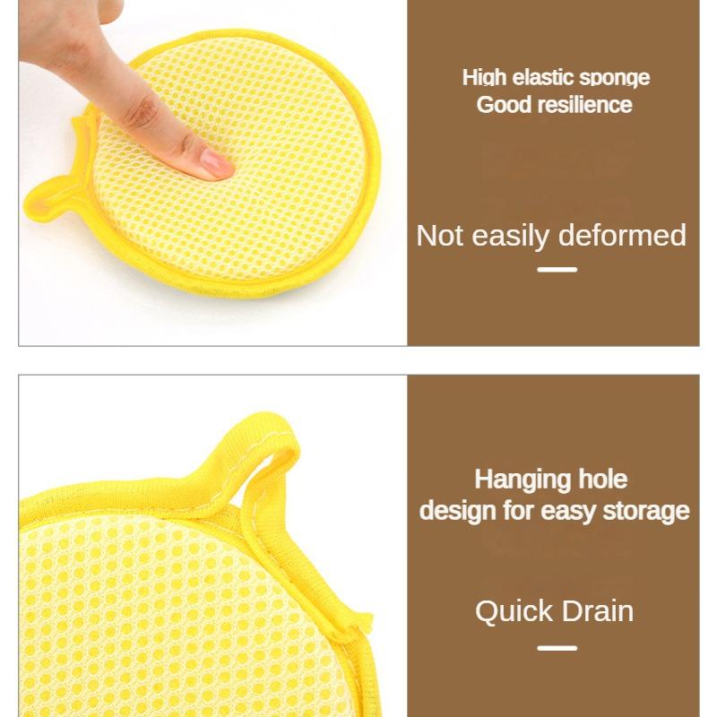 3/5KS Oboustranné čištění Houba na mytí nádobí Utěrka Opakovaně použitelná omyvatelná utěrka na kartáčování na pánev Kouzelná domácnost Kuchyň Čisté nástroje