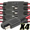 2 Pin Plug Motorcycle Battery Charger Cable SAE Harness Quick Disconnect for Solar Panel Automotive Car RV Boat Power Extension