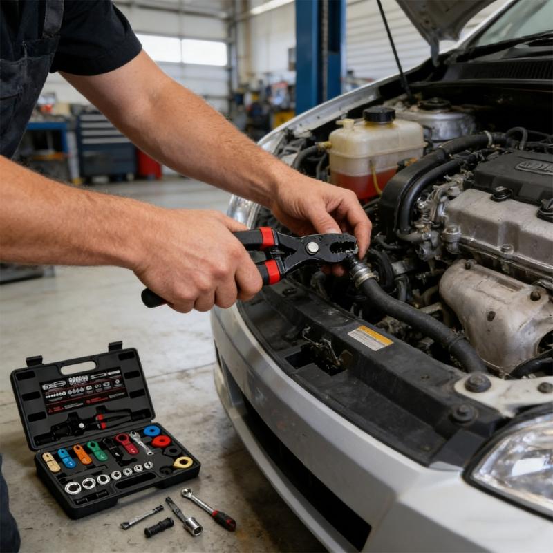 Automotive Oil Line Disconnect Tool Set for Easy Removal of Oil Oil and Radiator Hoses Color Coded Sizes for Standard