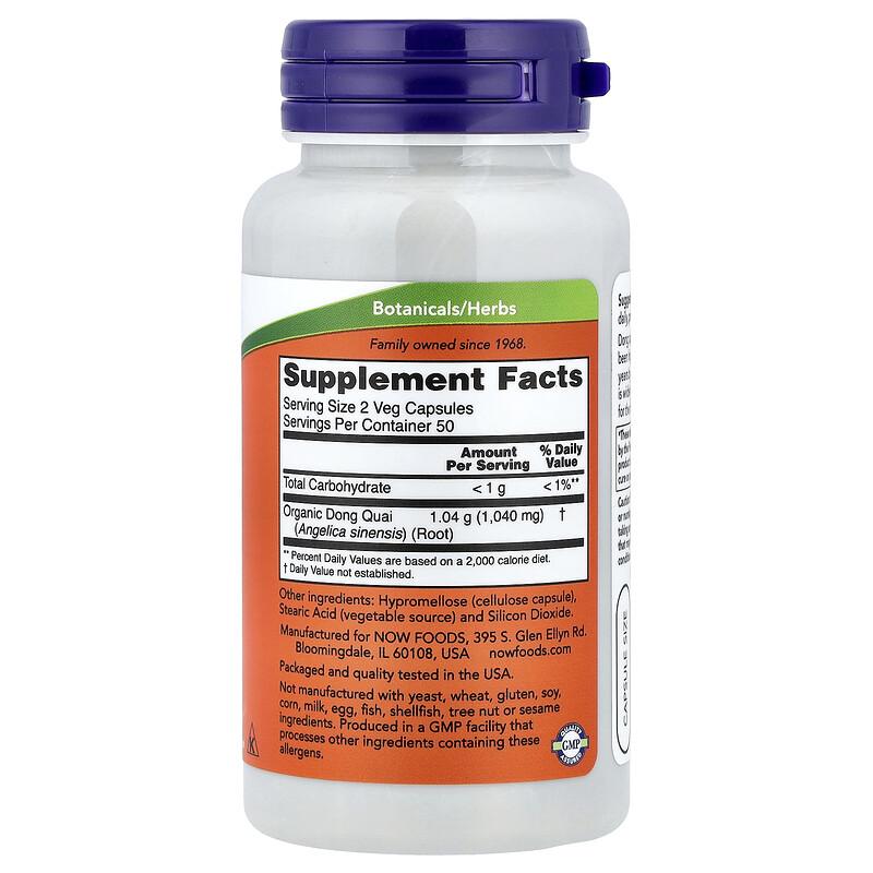Dong Quai, 520 mg, 100 Veg Capsules