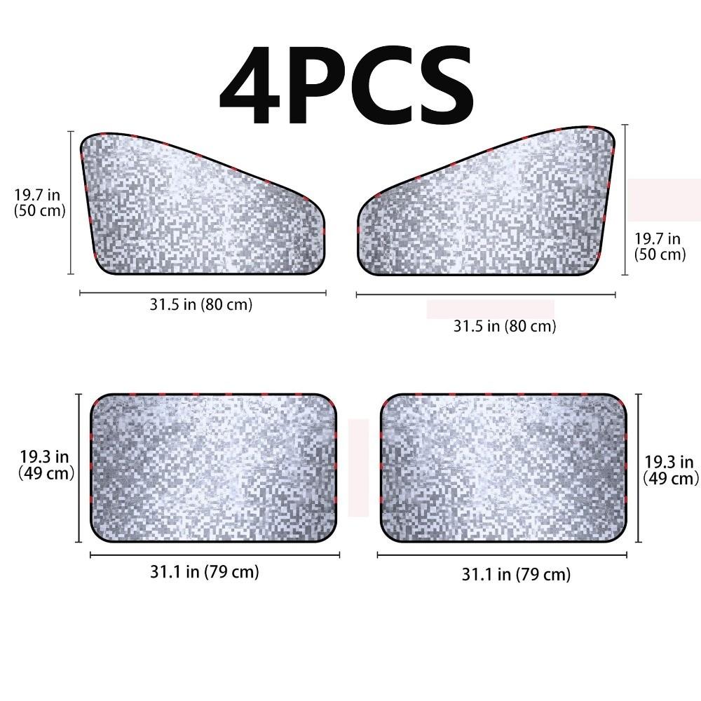 Heat Reduction Magnetic Sunshade Curtain Privacy Protection Auto Sunshade For Taking a Nap