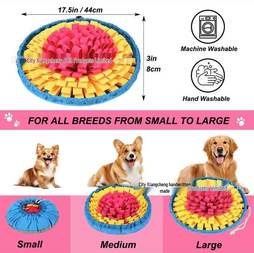 Snuffle Mat Dog Toy: Encourages Foraging, Slow Eating, and Mental Stimulation for Dogs