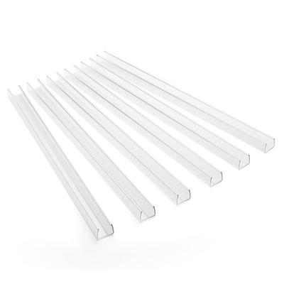 Good-Kitchen Cabinet Door Protector Edge Guard(17.7In Clear PVC), Cabinet Guard(Pack Of 6) For 3/4In Thick Doors