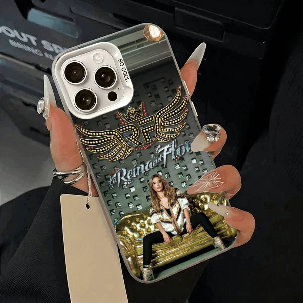 

Q-Queen of Flow -La Reina D-Del Flow Phone Case For iPhone 17,16,15,14,13,12,11 Plus,Pro Max,XS,white silver phone case iPhone14Plus