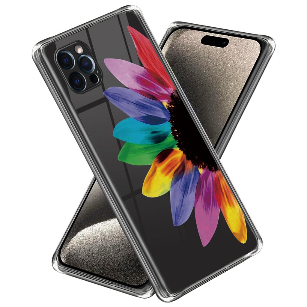 For iPhone 16 Pro Max Case Pattern Printed Shockproof TPU Phone Cover