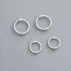 S925 Sterling Silver Twisted Round Bead Frame Bracelet Necklace with Crystal Spacer Beads