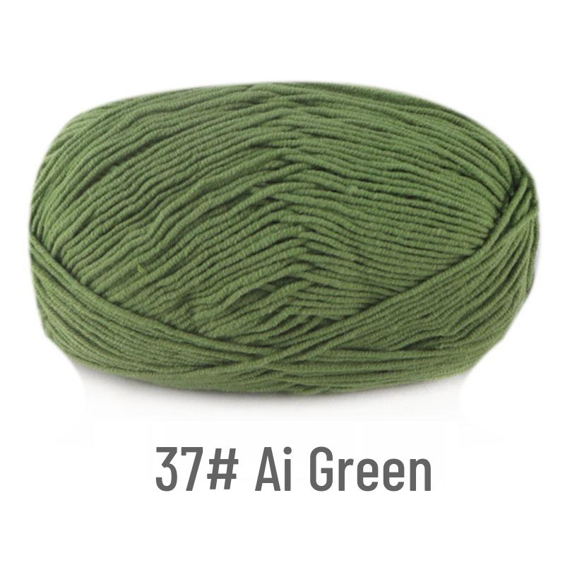 Su He 4-Strand Combed Cotton Yarn for Handmade Knitting: DIY Milk Cotton for Dolls, Cushions, and Blankets.