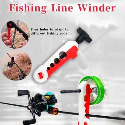 Bobineur de ligne de pêche portable Matériel de pêche Multifonctionnel Bobineur de bobine pour moulinet baitcasting/spinning Outils de pêche