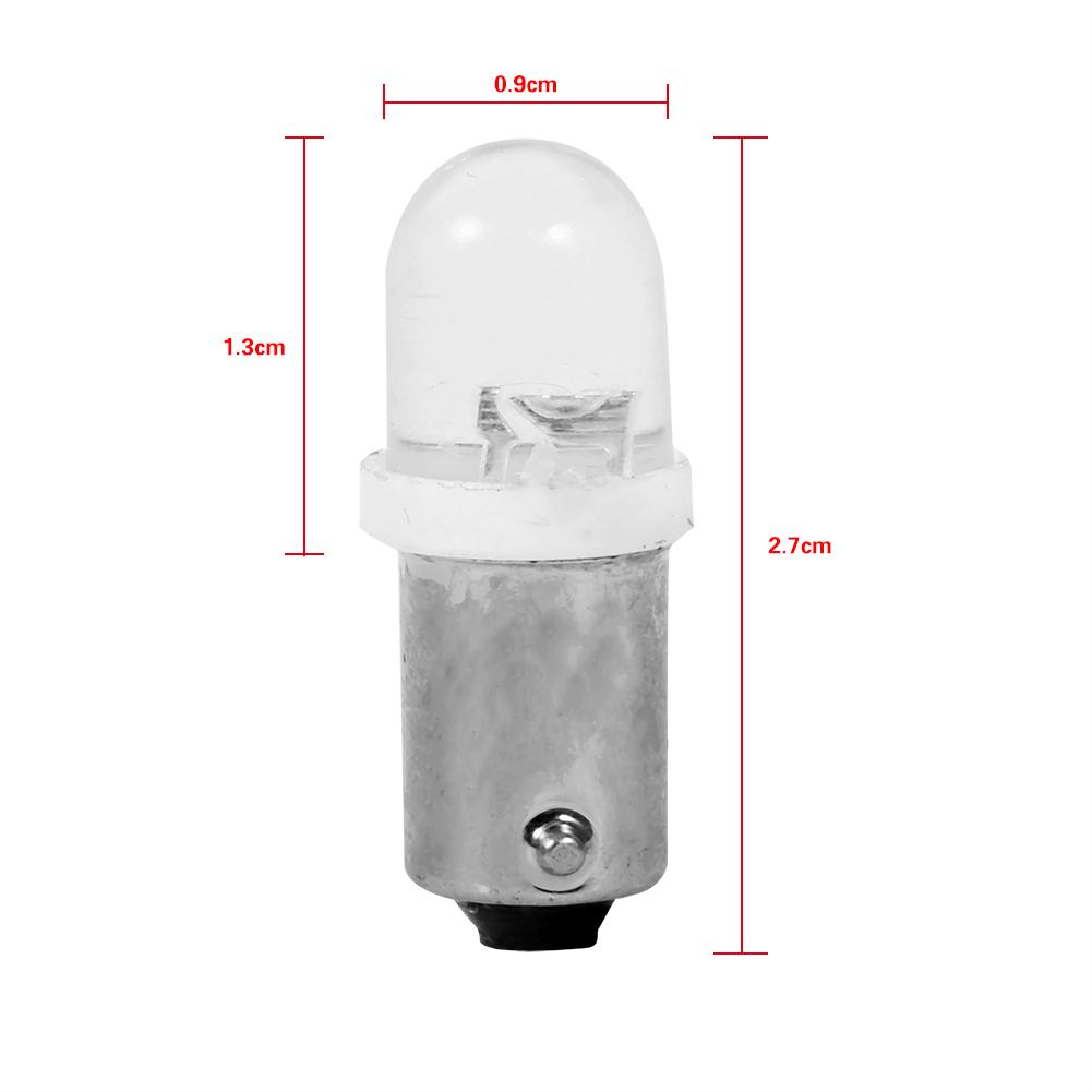 T11 T4W BA9S H6W 1895 White Car Dashboard Lamp 1led