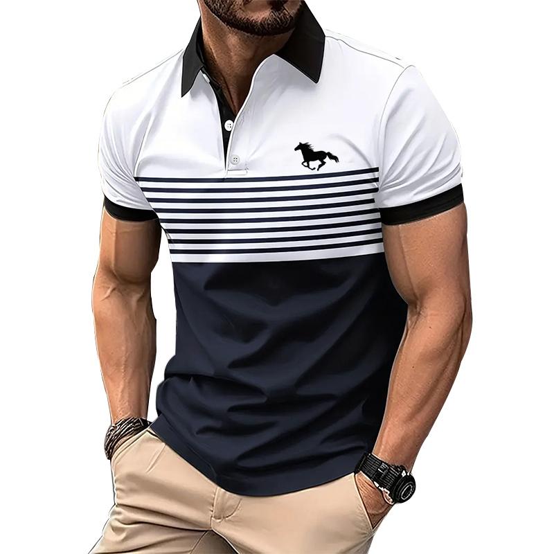 Men Clothes Summer Fashion Short Sleeve Sport Casual Polo Shirt Casual Men Polo Shirt Short Sleeve Tops Polo Shirt Slim