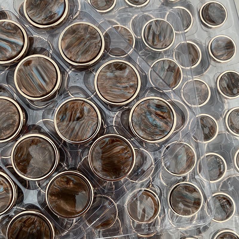 18/20/23/25/28mm Diy Crafts Supplies Metal Buttons For Coat Shirt Suits Women Clothing Decorative Accessories Retro Button 5pcs