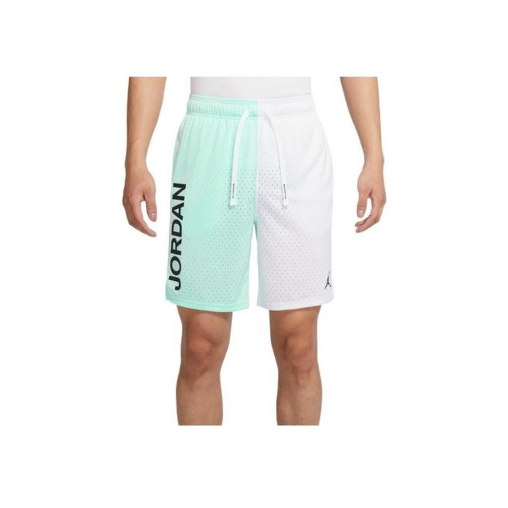 Jordan Spliced Logo Print Loose Drawstring Casual Shorts Men Bottoms Mint-Green DV5030-379