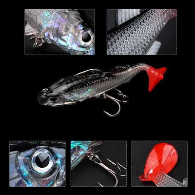 Soft Lure 16g/8g Artificial Bait Silicone Sinking Fishing Lure Sea Bass Carp Jig Head Soft Swimbait