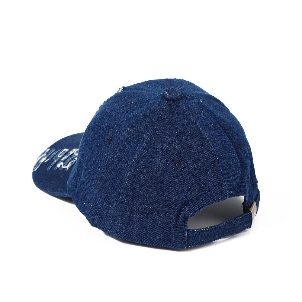Hat Men'S Spring Summer Fashion Ripped Baseball Cap Cowboy Cap Women'S Outdoor Sunscreen Visor