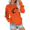 Women's Fashionable, Casual, Comfortable Round-neck, Hooded, Long-sleeved, Rugby-print Warm Sweater
