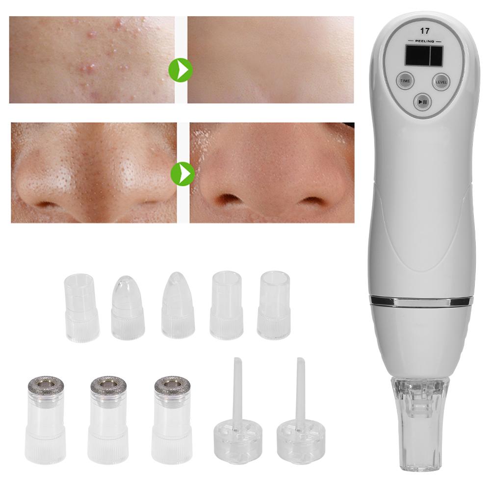 3Types Portable Diamond Peeling Pen Acne Blackhead Removal Vacuum Skin Peeling Equipment