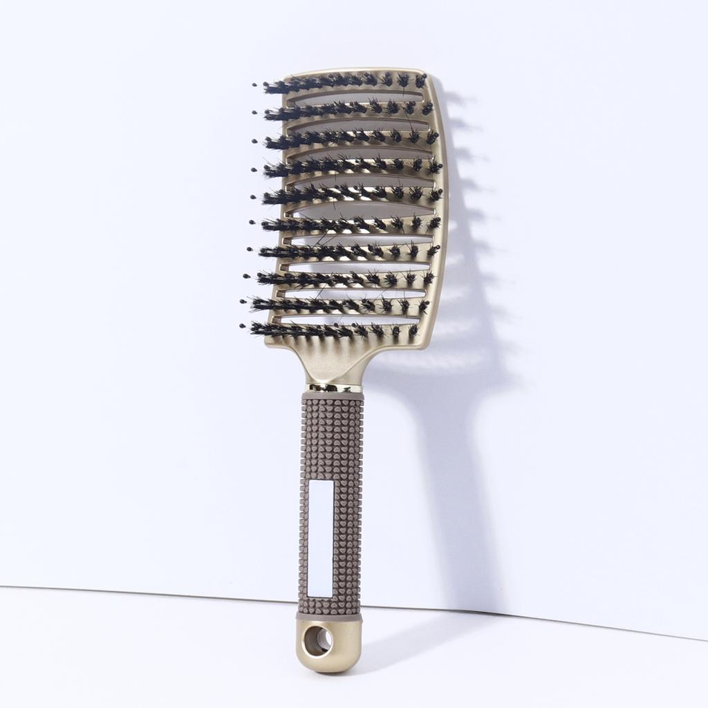 1pc Mane Big Bend Comb - Multiple Colors,Curved Ventilation Big Bend Comb with Anti slip Handle,Special for real hair wigs