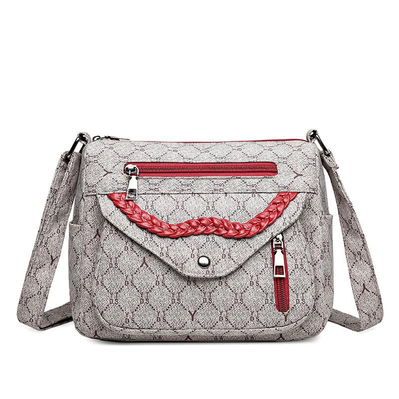 

Сумка через плечо большой емкости из мягкой кожи, сумка через плечо для женщин красный