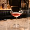 1/2Pcs Bird Shaped Cocktail Martini Champagne Glass Clear Whiskey