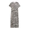 Fashion Style 2024 Autumn New Women's Clothing Stylish Easiest for Match Zebra Stripes Print Dress 8252071