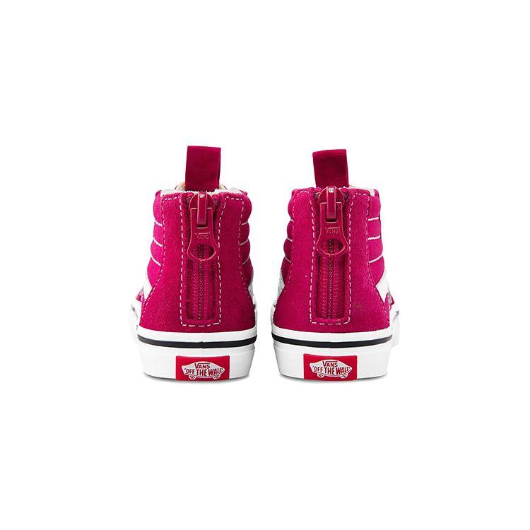 Vans Sk8-Hi Zip Durable High-Top Skate Shoes Baby Sneakers Magenta VN0A4BV12NE