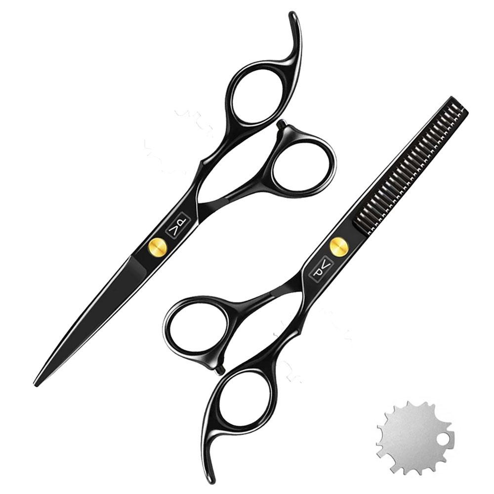 Profesjonalny Zestaw Nożyczek Fryzjerskich Nożyczki do Włosów Salon Fryzjerski Fryzjer Grzebień z Ogonkiem Peleryna do Włosów Grzebień do Strzyżenia Narzędzie do Stylizacji