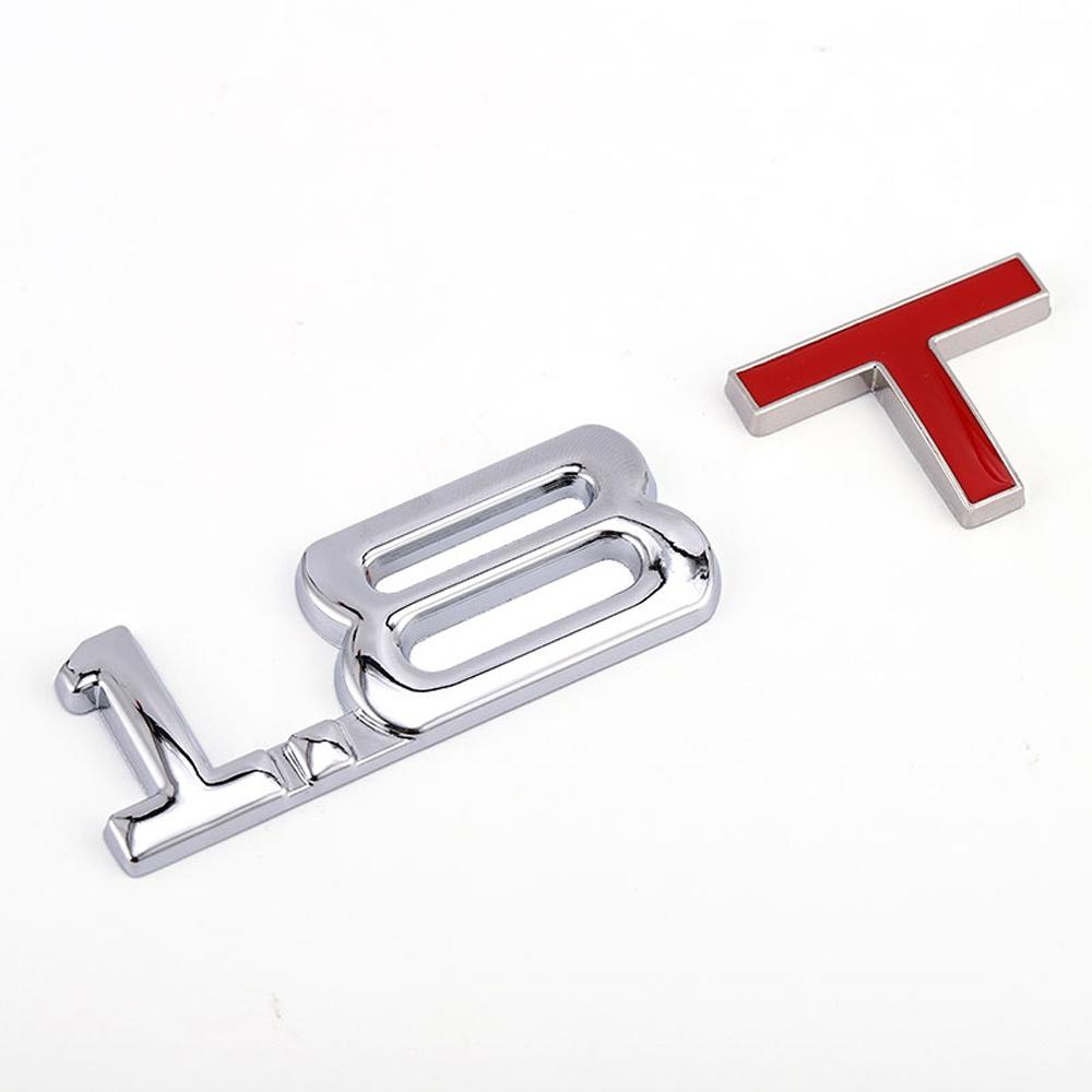 1Pcs 1.3T - 3.0T  Premium Metal Car Side Fender Rear Trunk Emblem Badge Decals for Any Vehicle