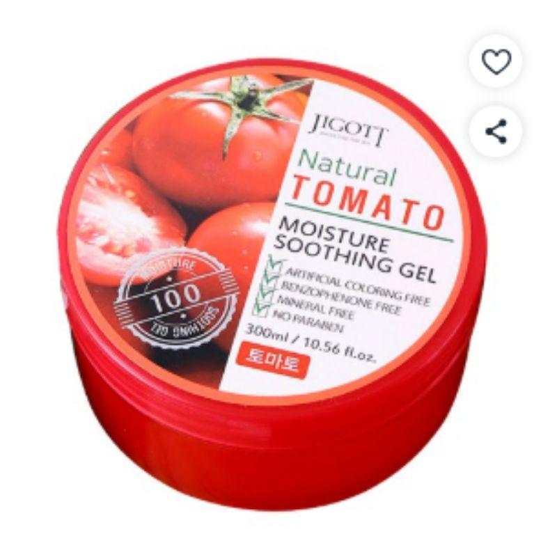 JIGOTT Natural Tomato Moisture Soothing Gel 300ml – Hydrating Brightening Multi Soothing Gel Face & Body K-Beauty