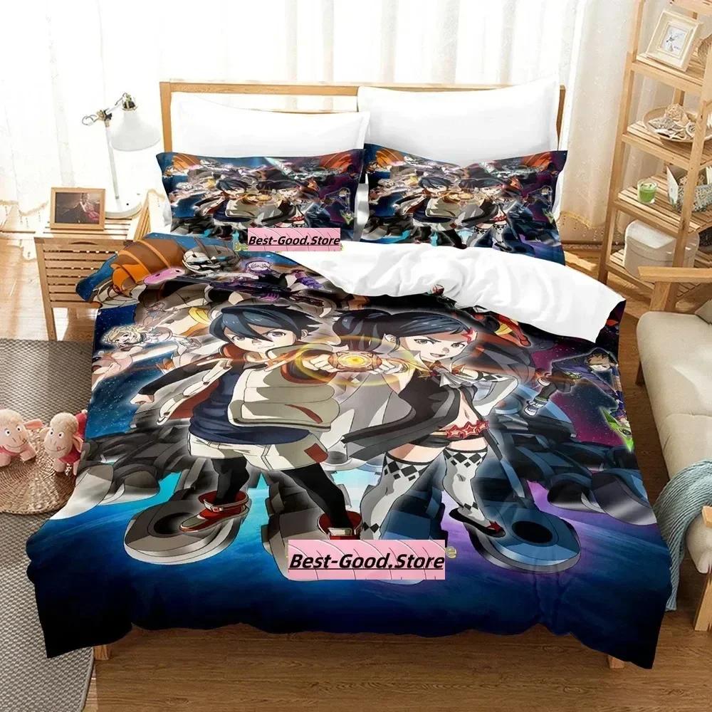 Kawaii BBKBRNK Bedding Set Single Twin Printed Bed Set With Pillowcase Bed Duvet Cover Soft Single Double Queen Super King Size
