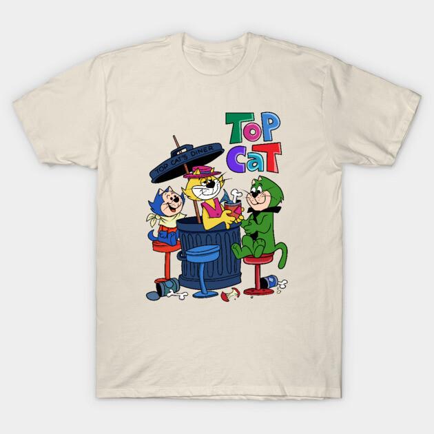 

New Rare Top Cat Gang Unisex Shirt Gift Family White S5XL BB434 Unisex T-Shirt XXL
