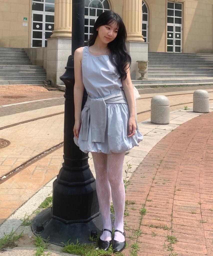 TMAKER Balloon Mini Dress Sk