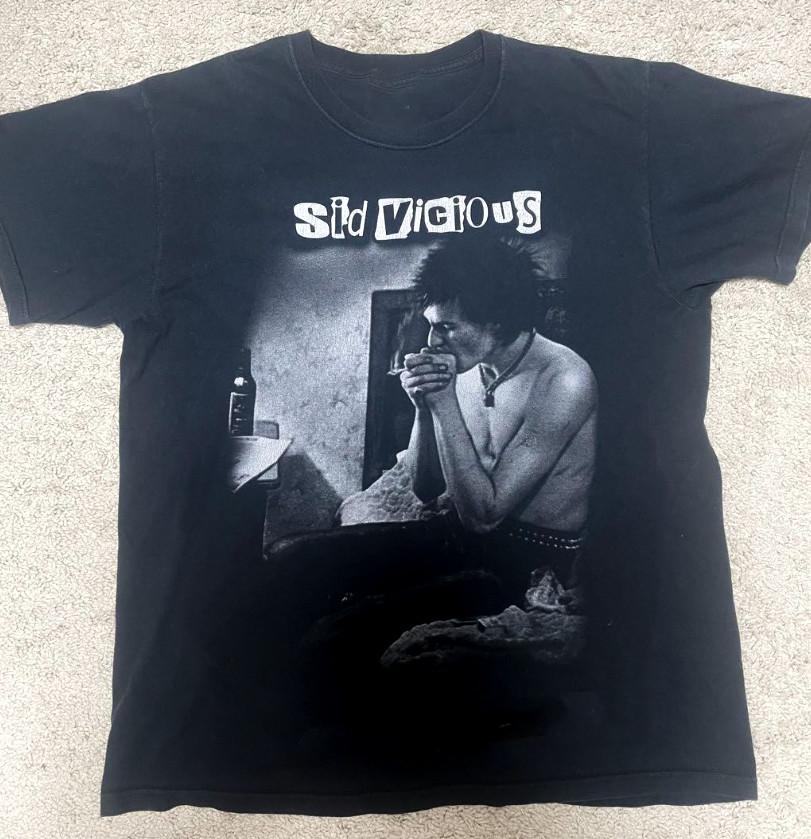 Sid Vicious Vintage Sex Pistols Unisex Adult Short Tee Shirt ZA108