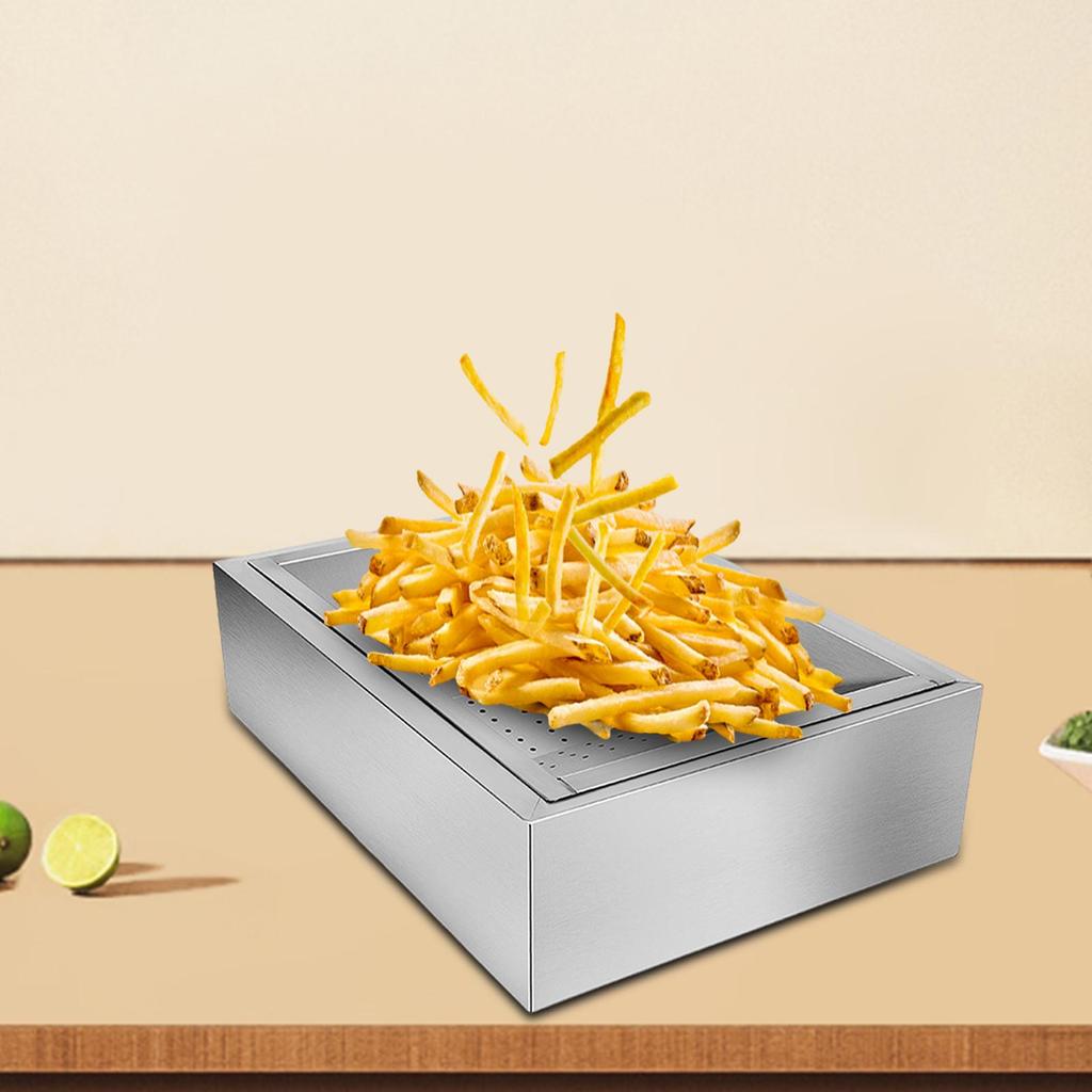 French Fries Dump Station Oil Filters Tray Removable Stainless Steel Fryer Basket Work
