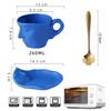Neue leichte Luxus kreative exquisite Kunst Kuss Keramiktasse + Untertasse + Löffel