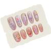 3D Gilded Dried Flower Nail Art Stickers - Retro Light Luxury with Gold Line