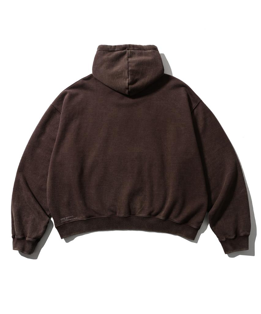 Heavyweight Washed Hoodie - Brown