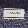 LANVIN Made in Italy Wool Blend Long sleeve knit cardigan S purple Women Used