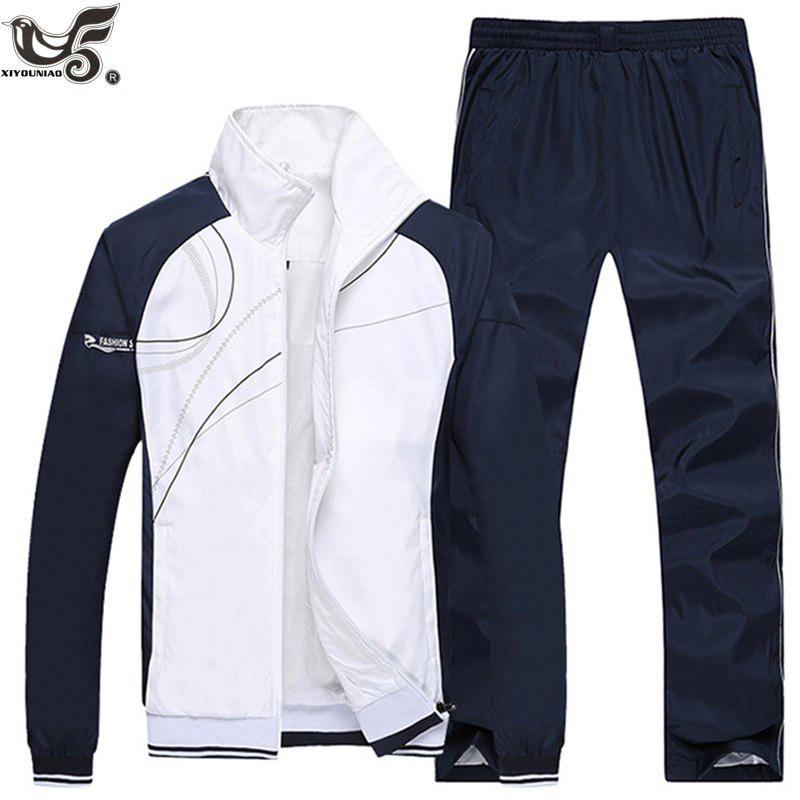 Conjunto Masculino Roupa Esportiva Terno Esportivo Casual Agasalho Masculino Conjuntos de Fato de Treino Tamanho L-5XL