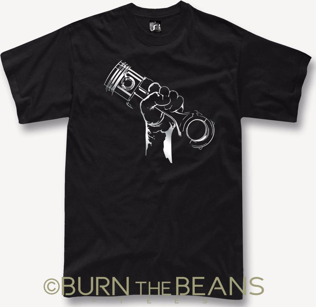 Piston t-shirt Revolution Turbo drag nos engine muscle car JDM Drift tshirt