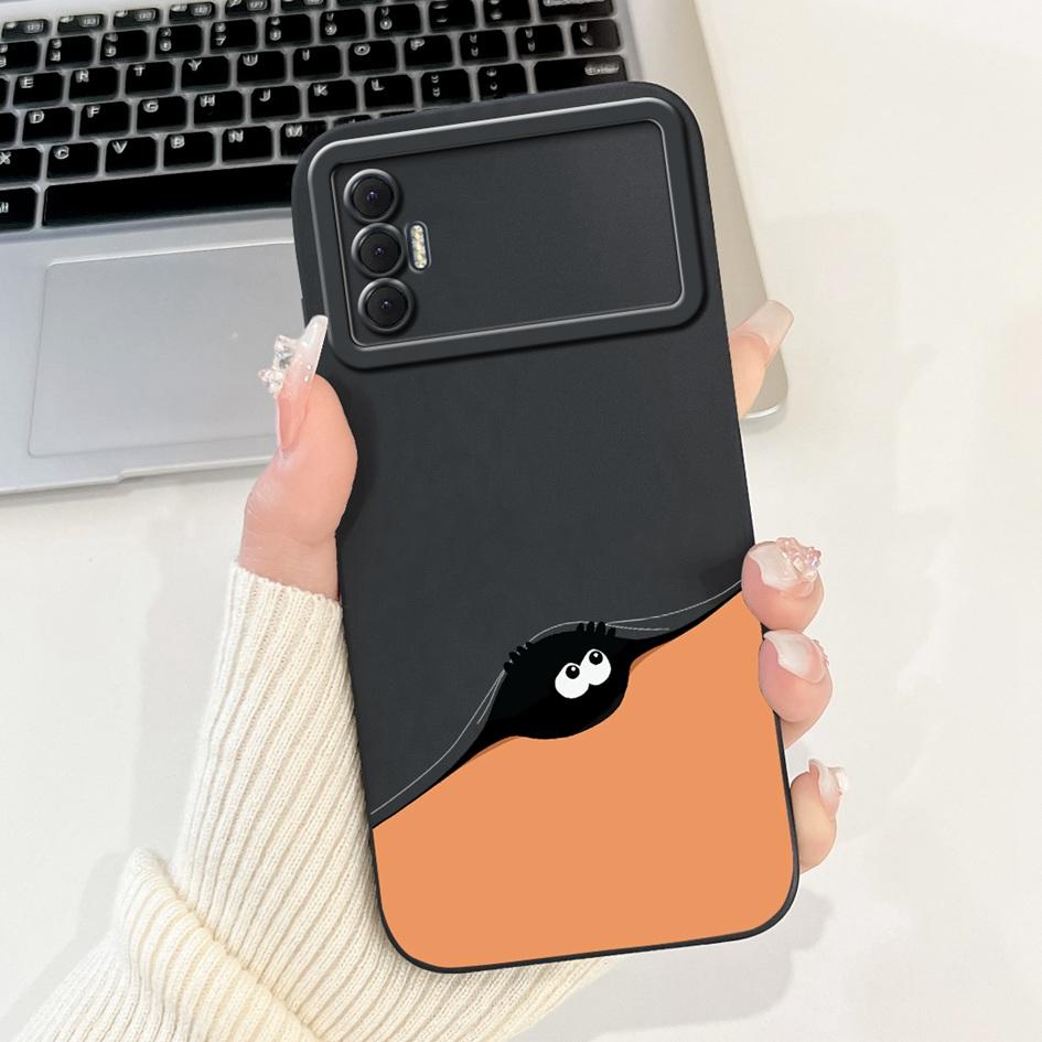 6.6" For Tecno Spark 8P 2021 Case Lovely Panda Cartoon Camera Protection Soft Matte Cover For Tecno Spark8P 8 P KG7H KG7n Bumper