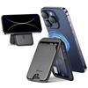 Minisopuru Magnetische Geldbörse Handy-Ständer für iPhone16 15 14 12 Leichter MagSafe Handy-Kartenständer Leder Magnetischer Kartenhalter