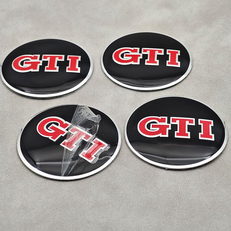 For VW Volkswagen Jetta MK5 Golf 4pcs 56mm Aluminum Car Wheel Center Hub Caps Stickers Emblem Badge For Volkswagen VW Golf 4 5 6